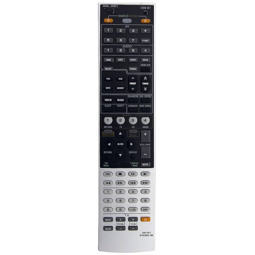 Amazon | RAV347 WT92830JEX リモコン 交換用 ヤマハAV